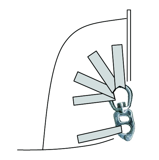 Fixed tack shackle