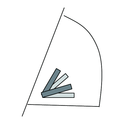 Webbing loop reef clew
