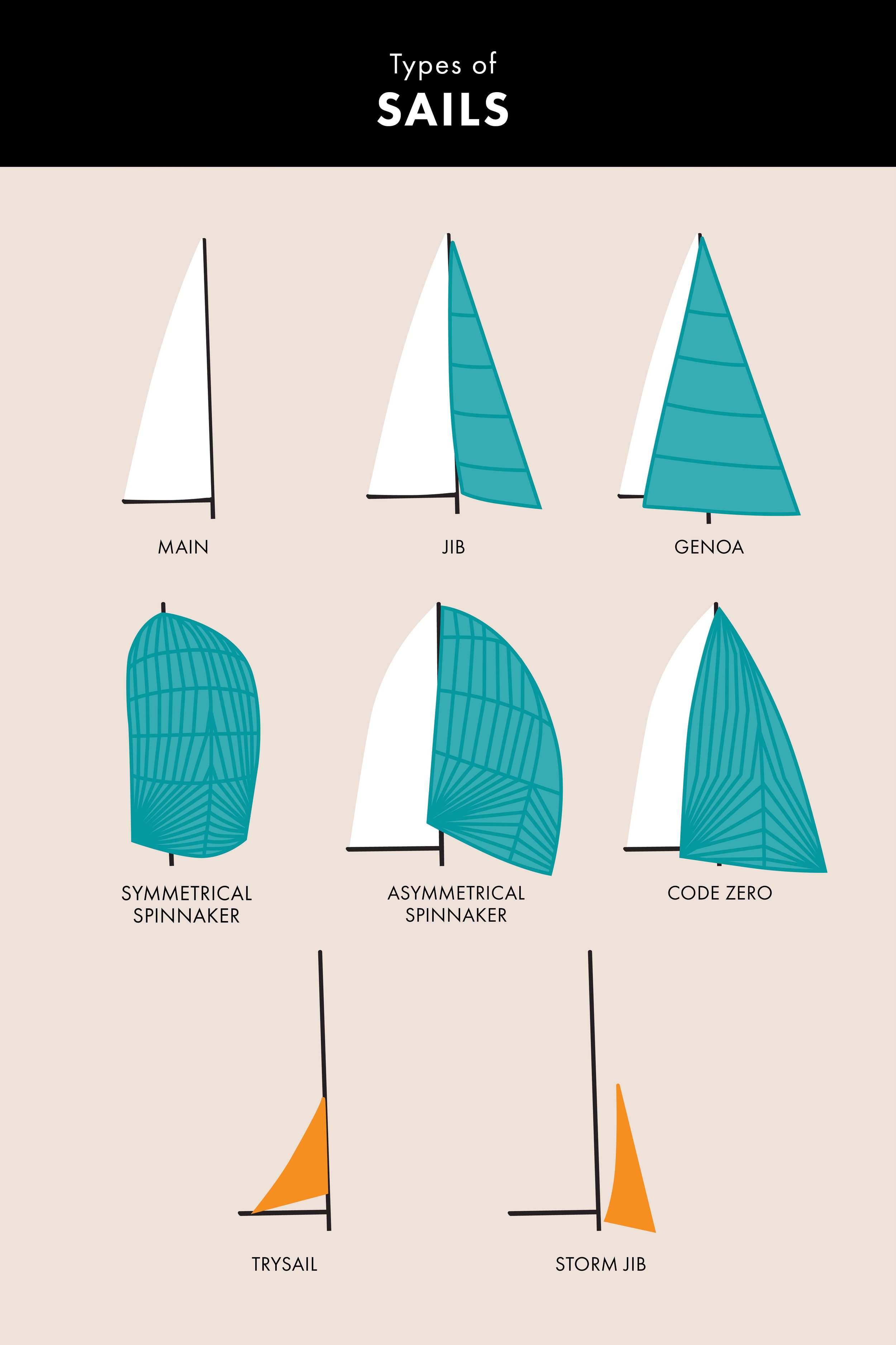 Beginner's Guide to Types of Sails
