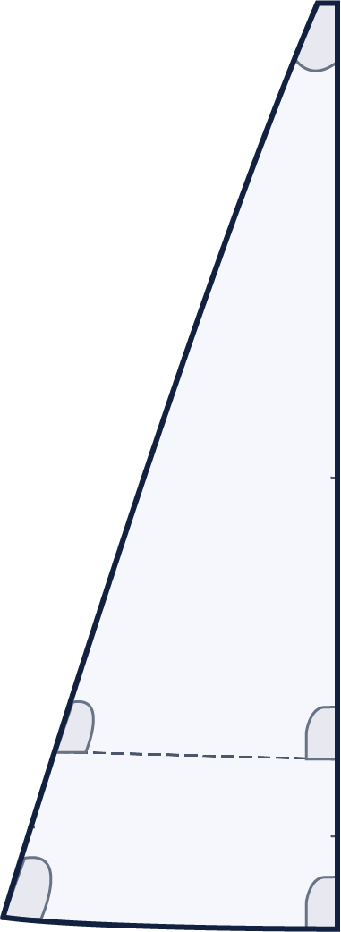 Mainsail with one reef